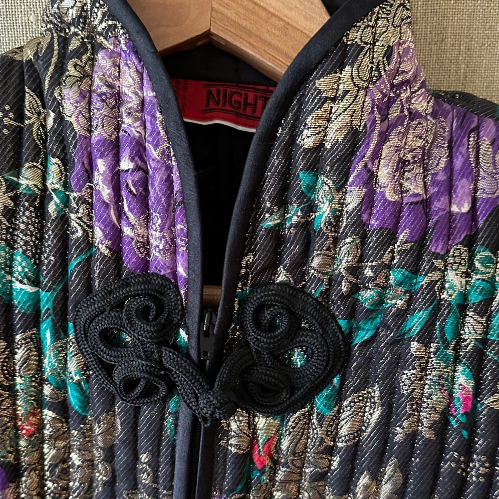 Valentino Night Metallic Brocade Jacket Size 6 - Picture 11 of 13